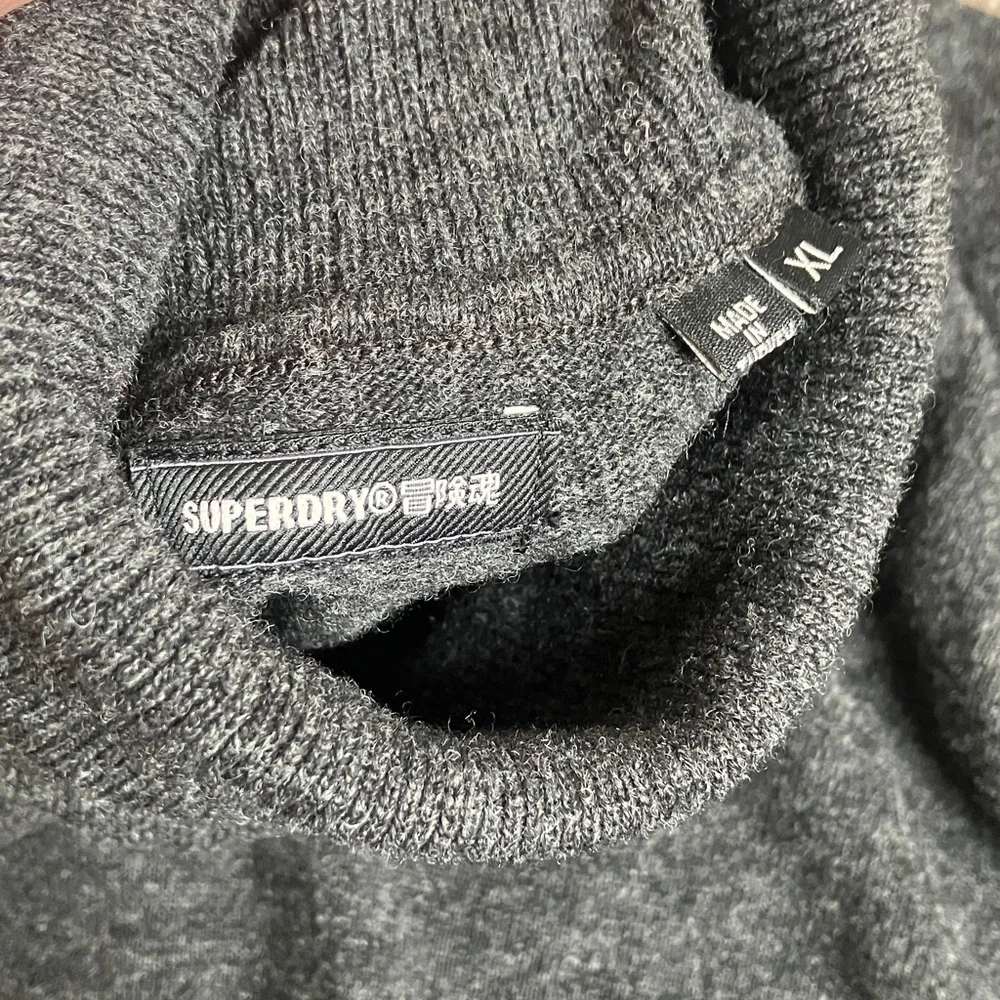 Superdry charcoal grey turtleneck sweater - Picture 12 of 14